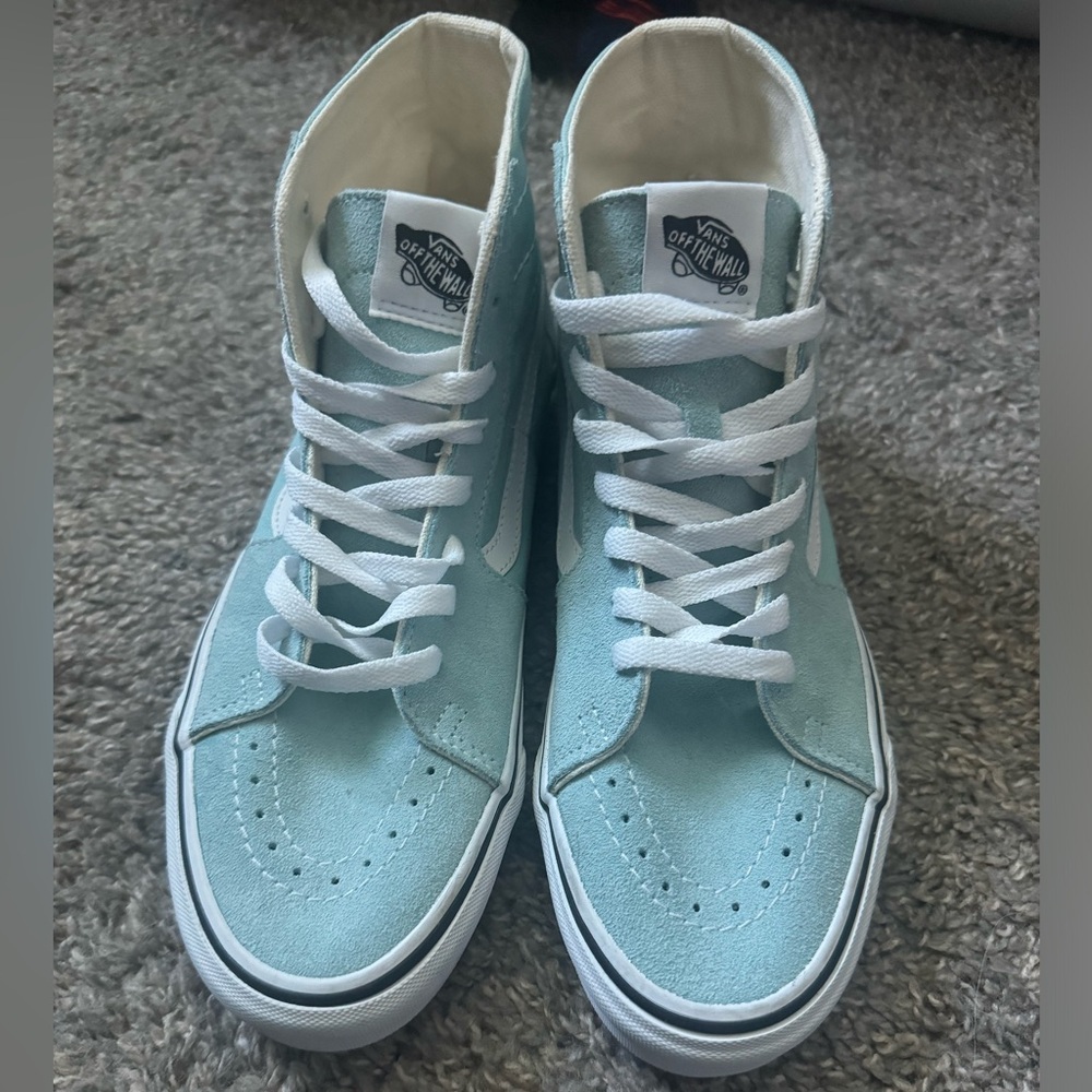 Ladies vans sea foam green.